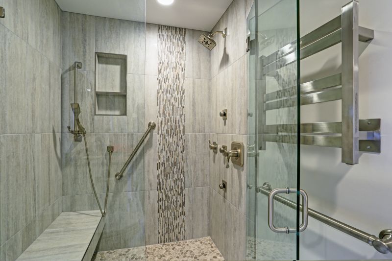 Walk-In Shower with Rain Showerhead